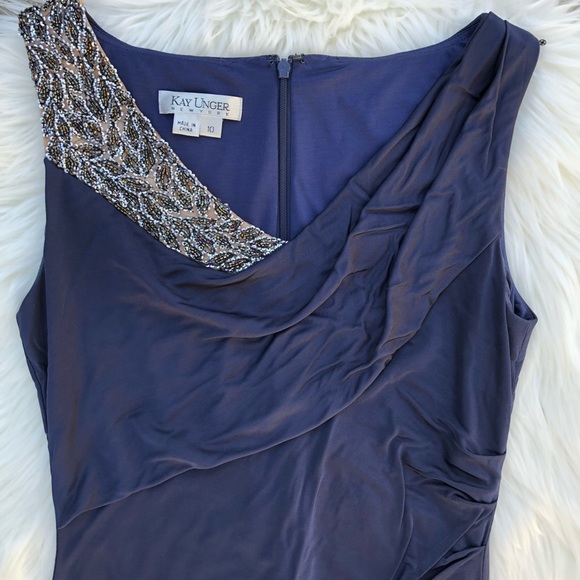 Kay Unger - Cocktail Dress w/ beaded detail - Picture 3 of 3